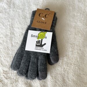 C.C Charcoal Touchscreen Gloves